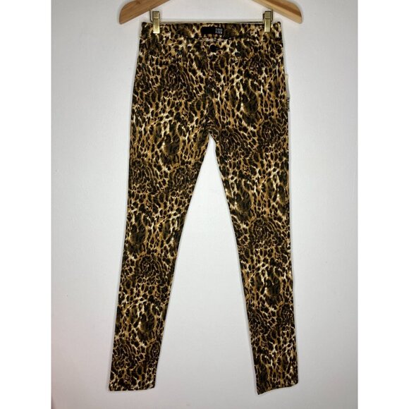 David Kahn Women's 25 Leopard Print Skinny Pants New - Picture 1 of 10
